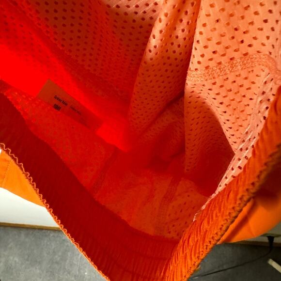 Outdoor Voices Men's Size X-Small SolarCool 7" Beach Shorts Hibiscus Orange NWOT - Picture 8 of 9